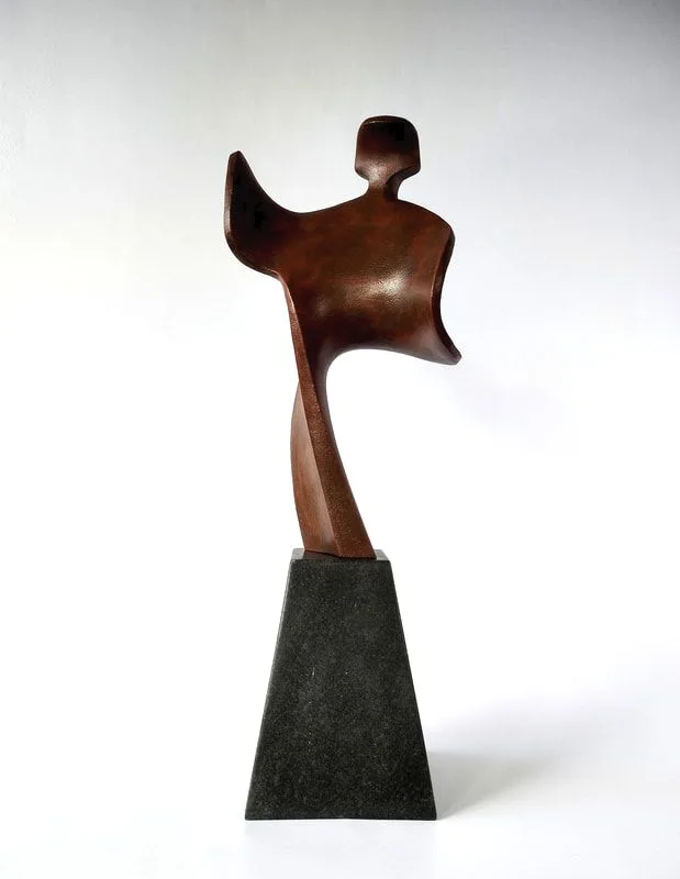 Sculpture working model for larger bronze commissions.
