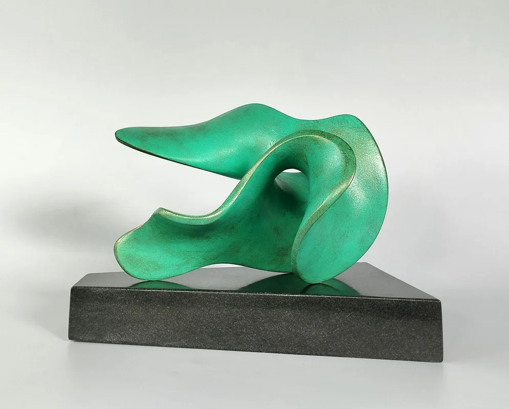 Sculpture working model for larger bronze commissions.