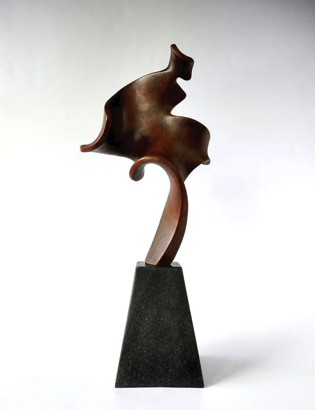 Sculpture working model for larger bronze commissions.