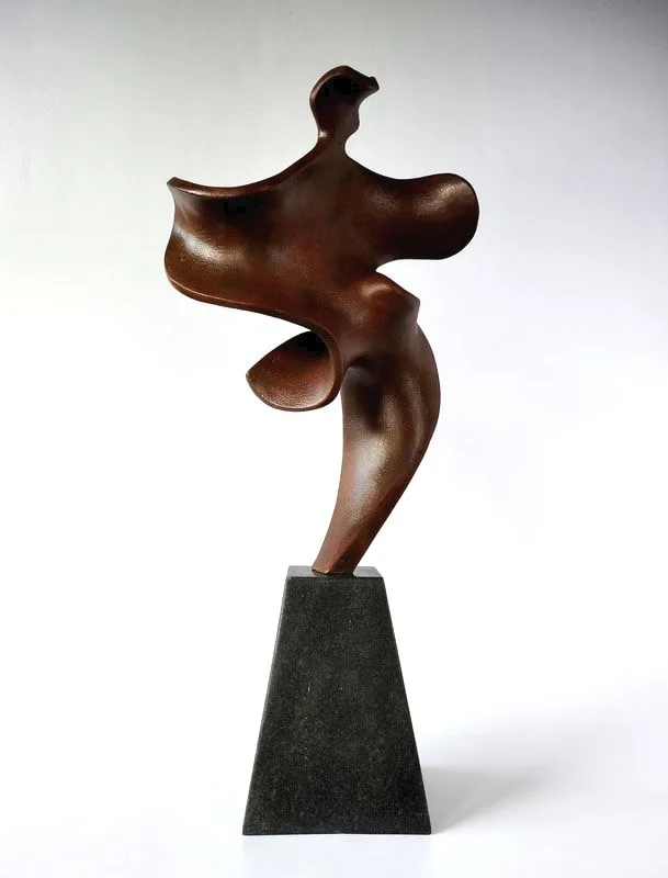 Sculpture working model for larger bronze commissions.
