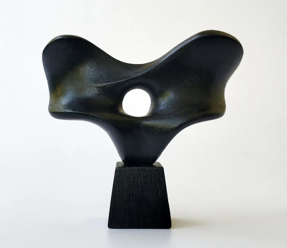Sculpture working model for larger bronze commissions.