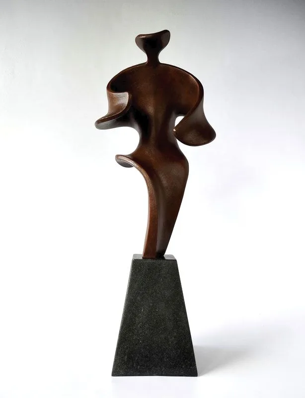 Sculpture working model for larger bronze commissions.