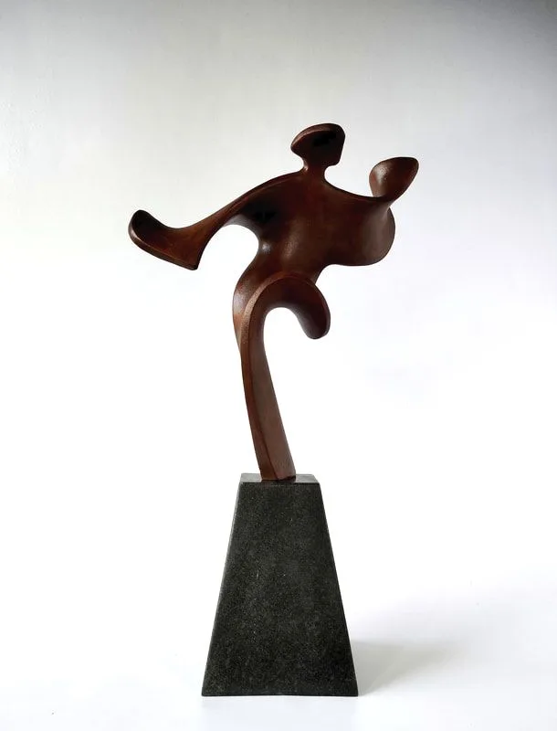 Sculpture working model for larger bronze commissions.