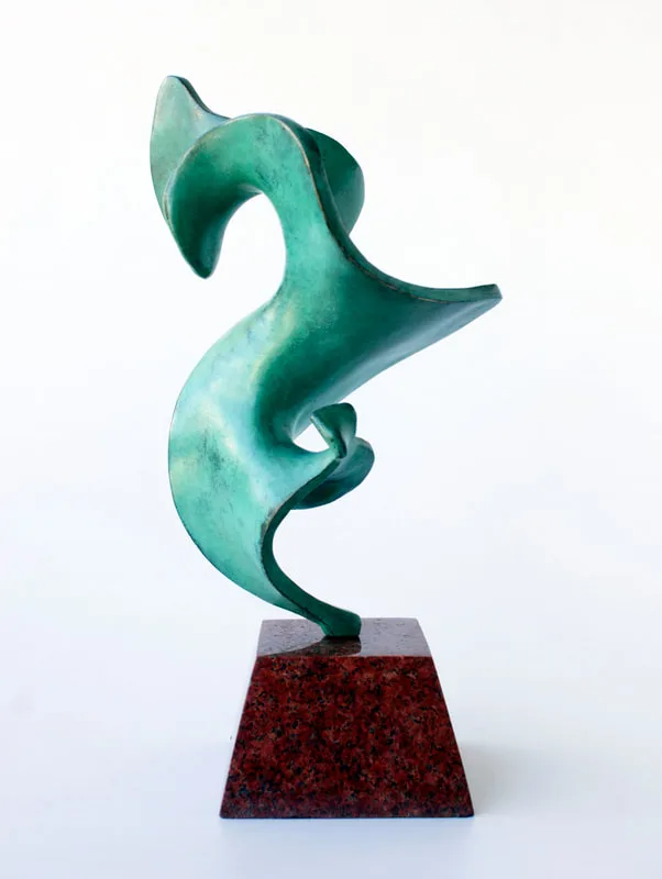 Sculpture working model for larger bronze commissions.