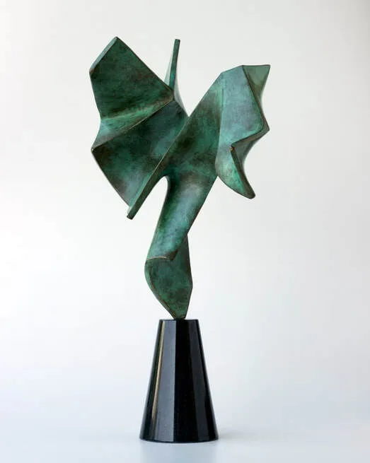 Sculpture working model for larger bronze commissions.