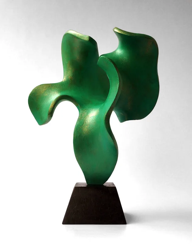 Sculpture working model for larger bronze commissions.