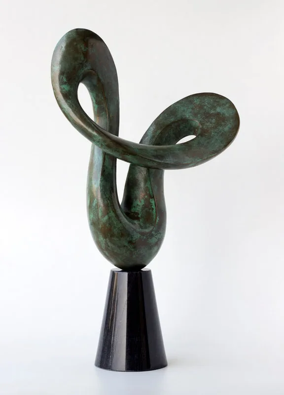 Sculpture working model for larger bronze commissions.
