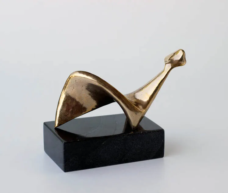 Sculpture working model for larger bronze commissions.