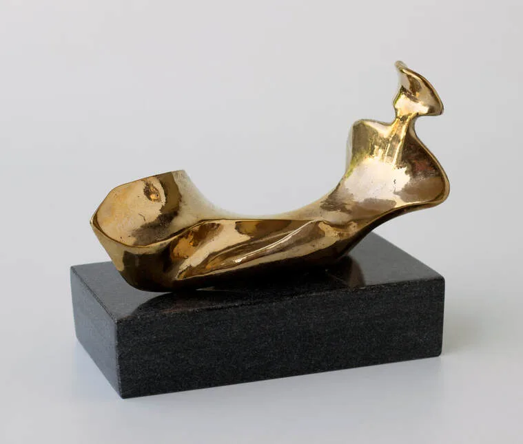 Sculpture working model for larger bronze commissions.