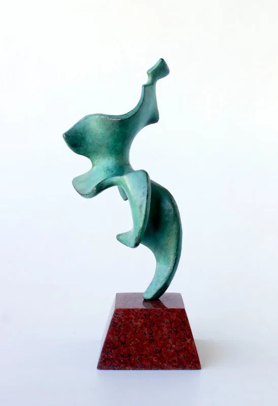 Sculpture working model for larger bronze commissions.